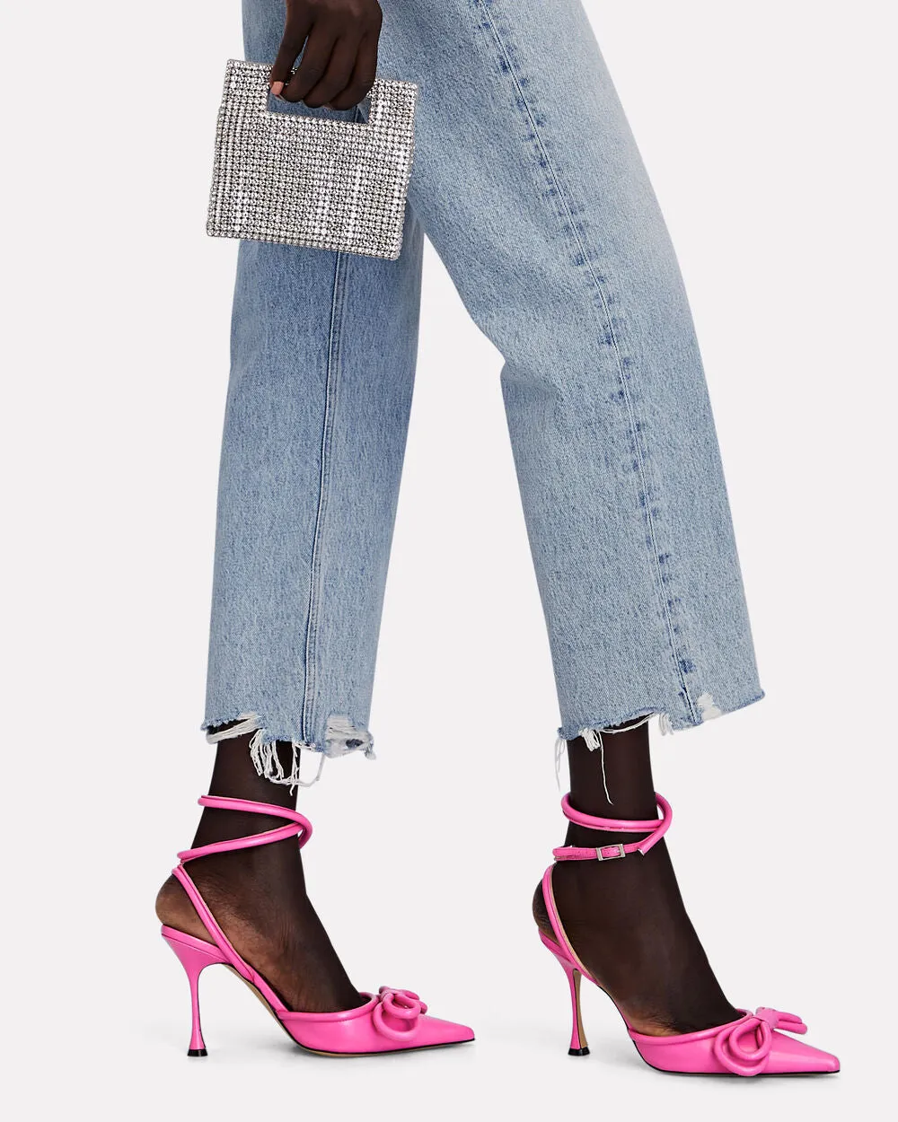 Double Bow Leather Pumps sold by INTERMIX