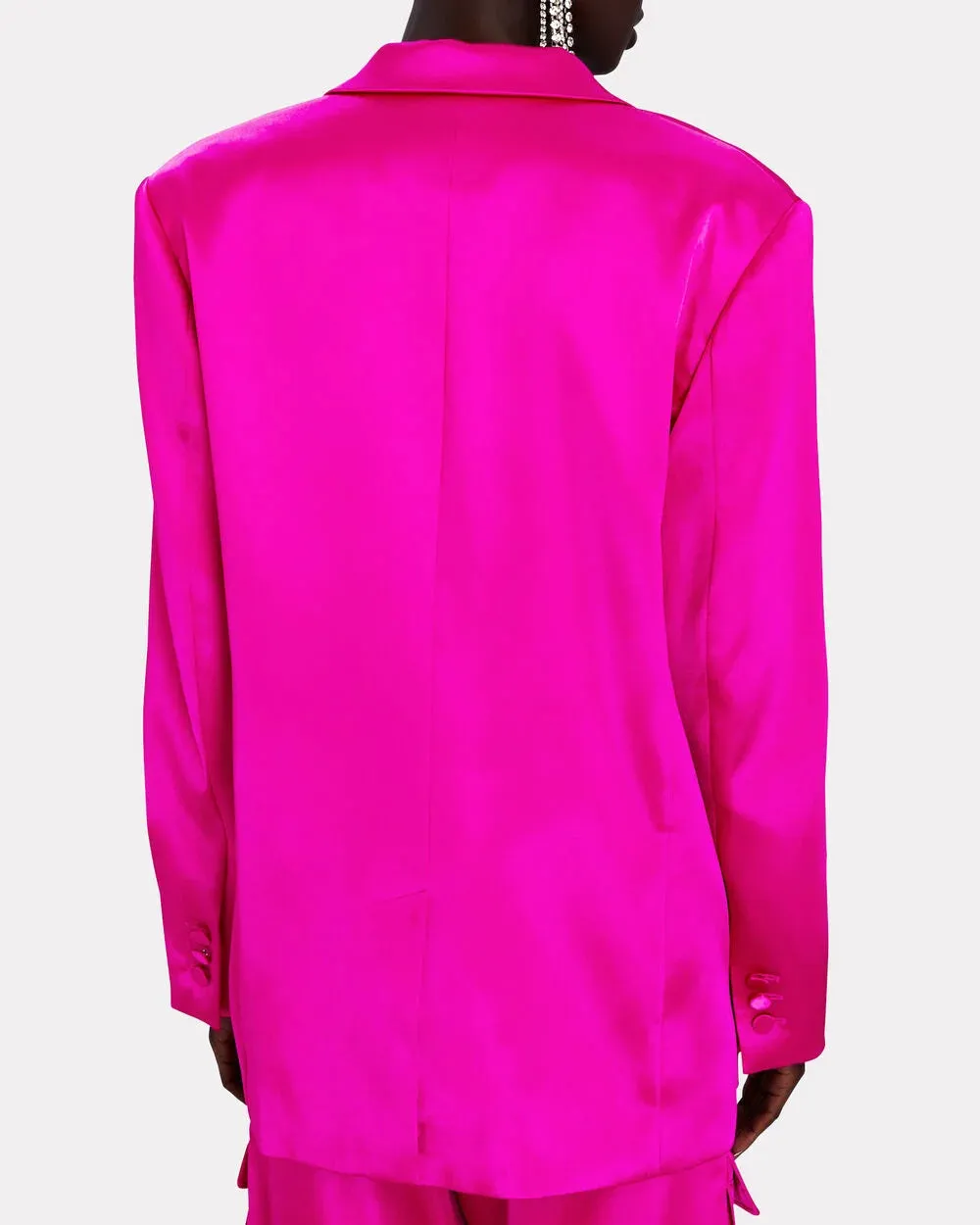 Single-Breasted Satin Blazer sold by INTERMIX product image thumbnail 2