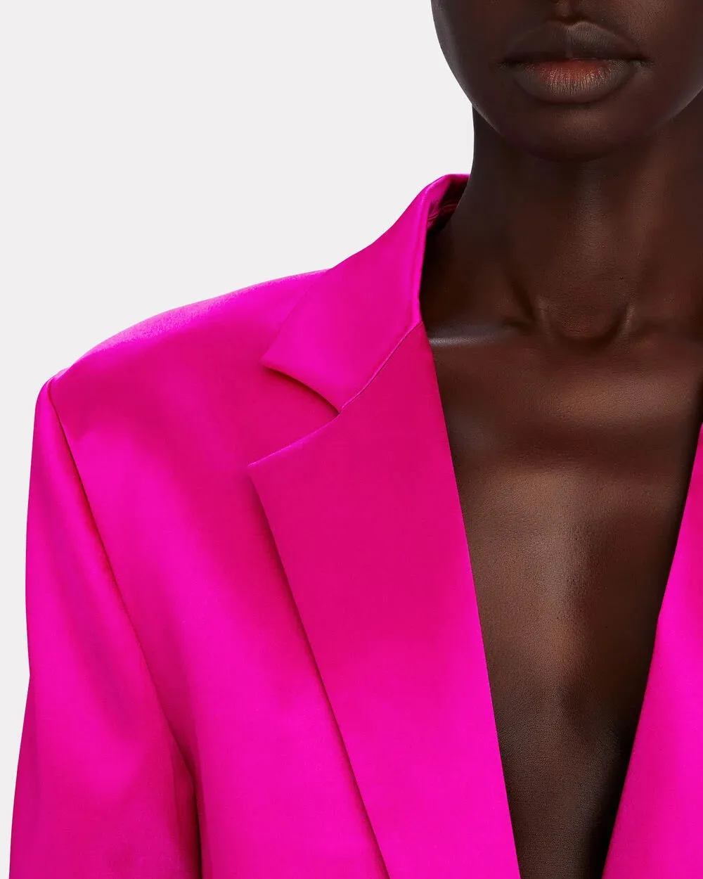 Single-Breasted Satin Blazer sold by INTERMIX product image thumbnail 3