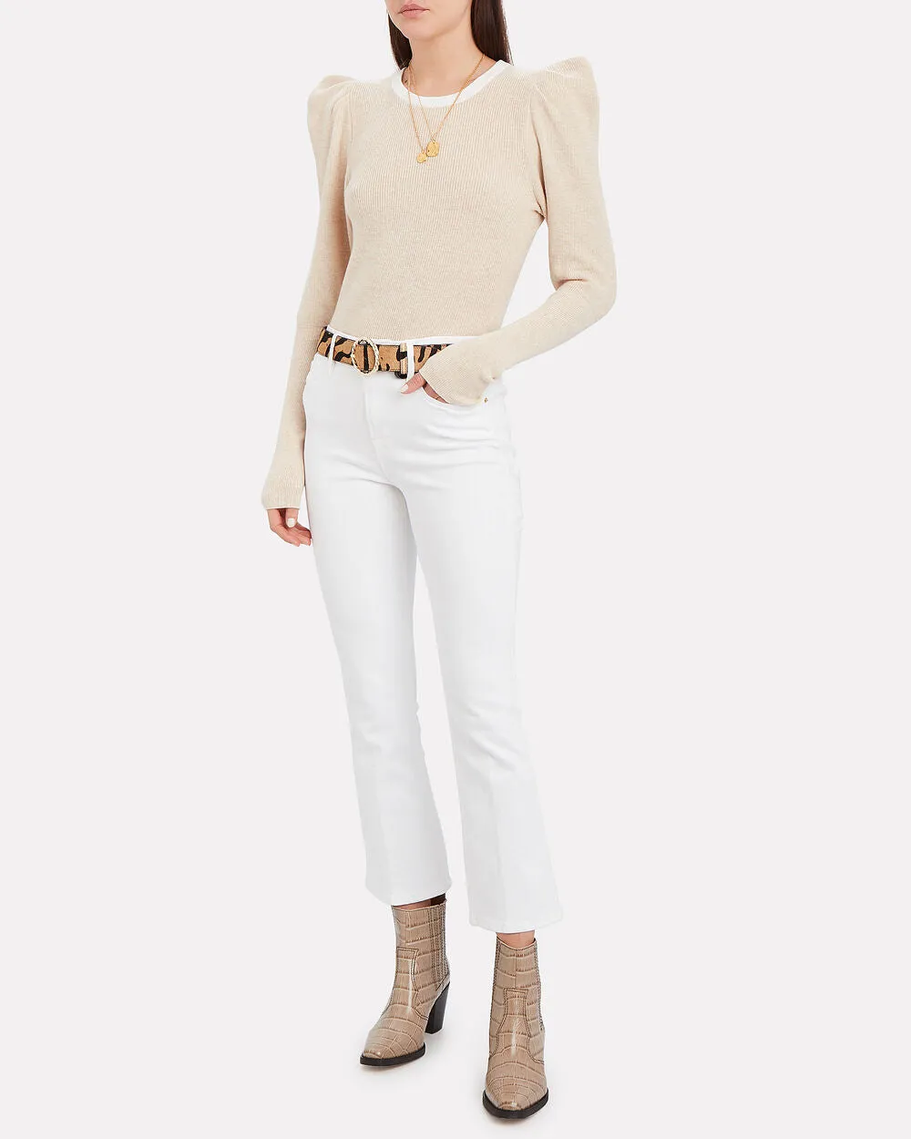 Le Crop Mini Boot Jeans sold by INTERMIX product image thumbnail 4