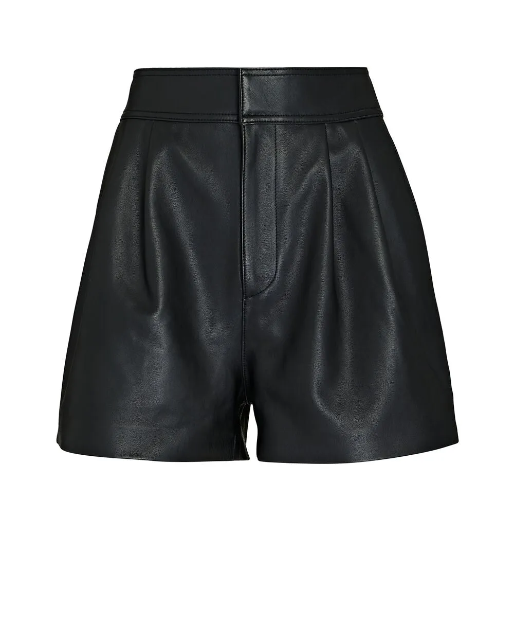 Remi Pleated Leather Shorts sold by INTERMIX product image thumbnail 5