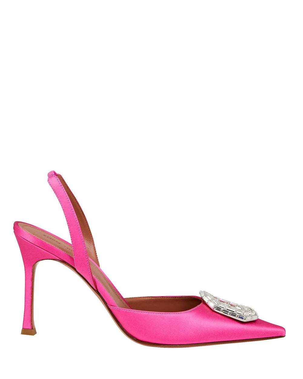 Camelia Crystal-Embellished Satin Slingback Pumps sold by INTERMIX product image thumbnail 3