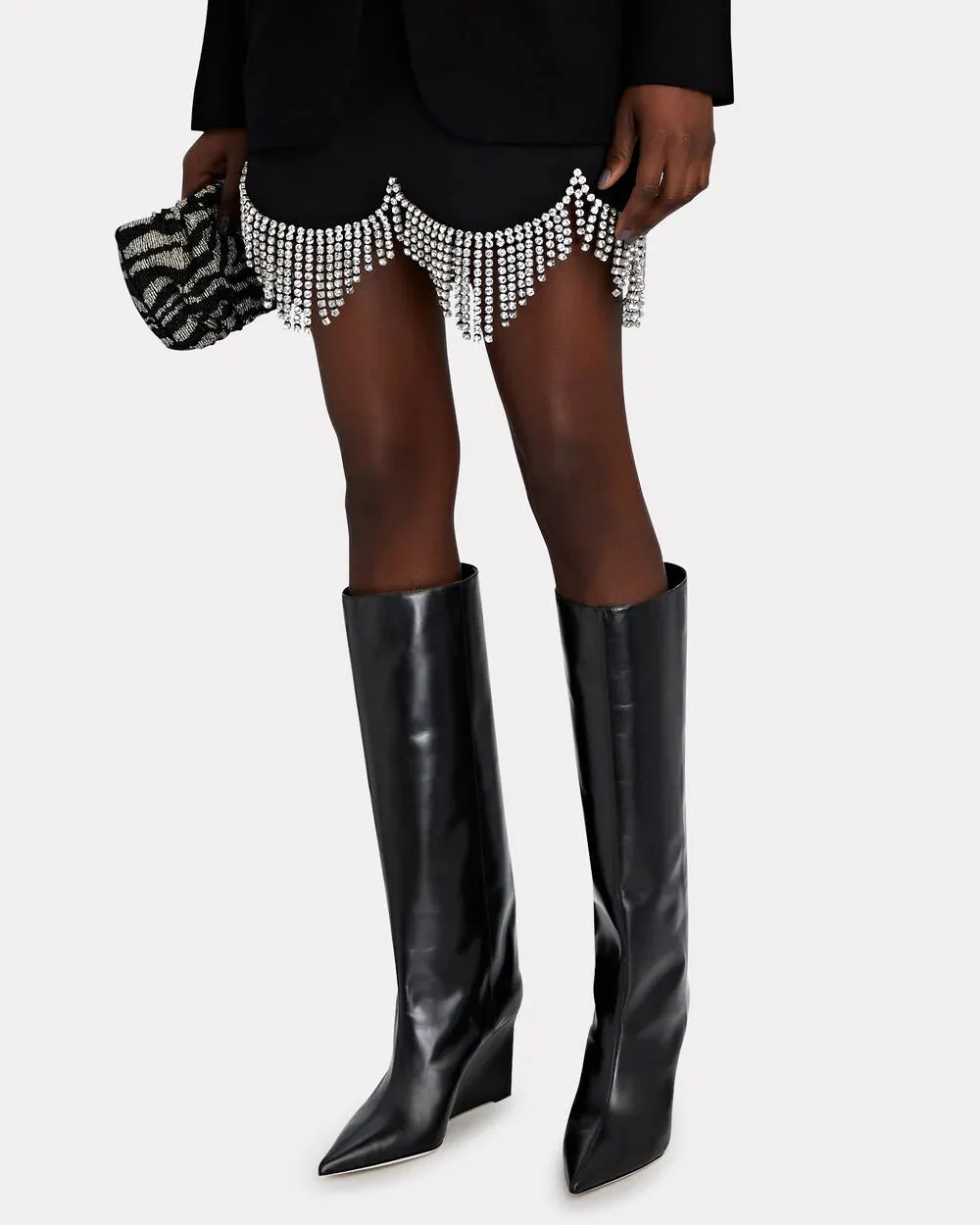 Blake Leather Wedge Knee Boots sold by INTERMIX