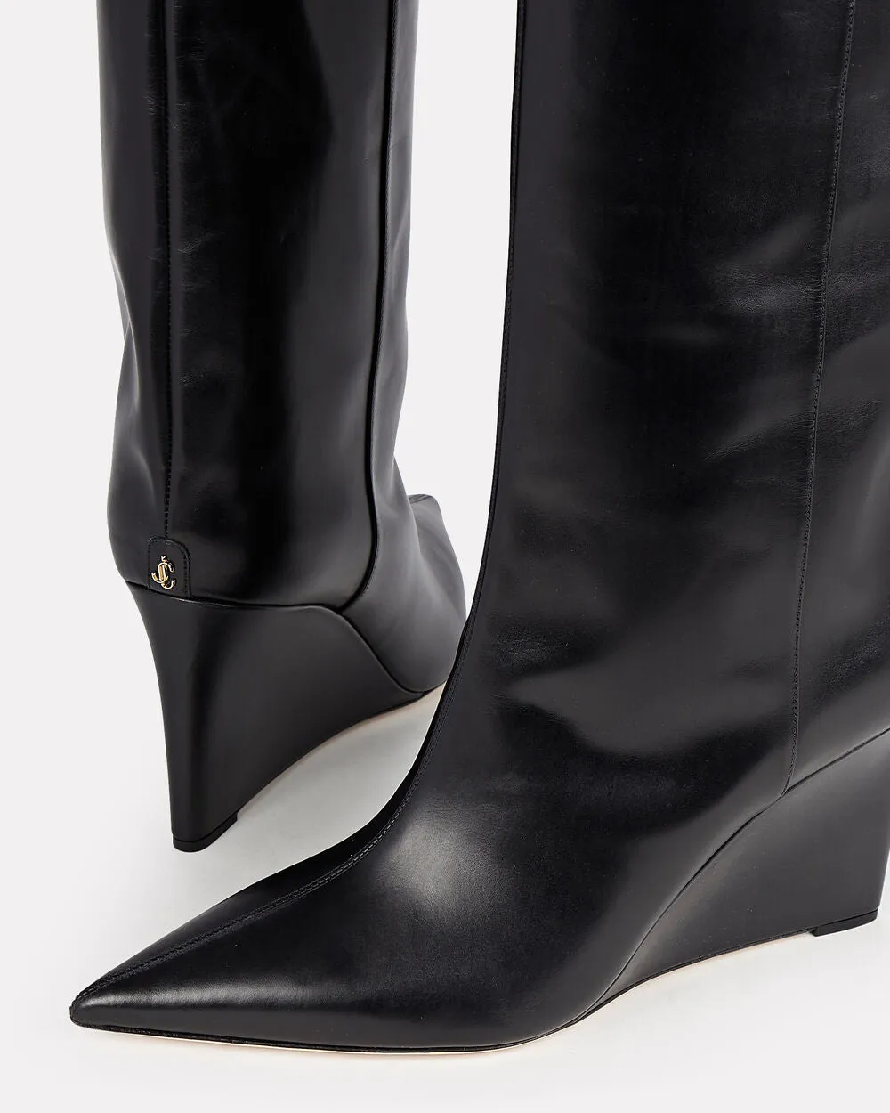 Blake Leather Wedge Knee Boots sold by INTERMIX product image thumbnail 3