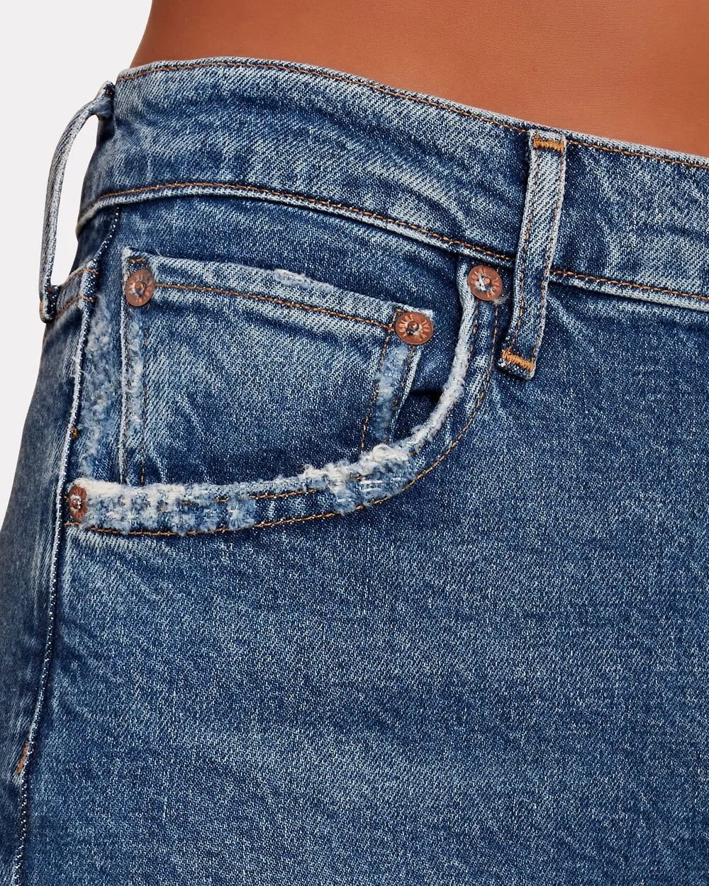 Riley High-Rise Cropped Organic Jeans sold by INTERMIX product image thumbnail 3