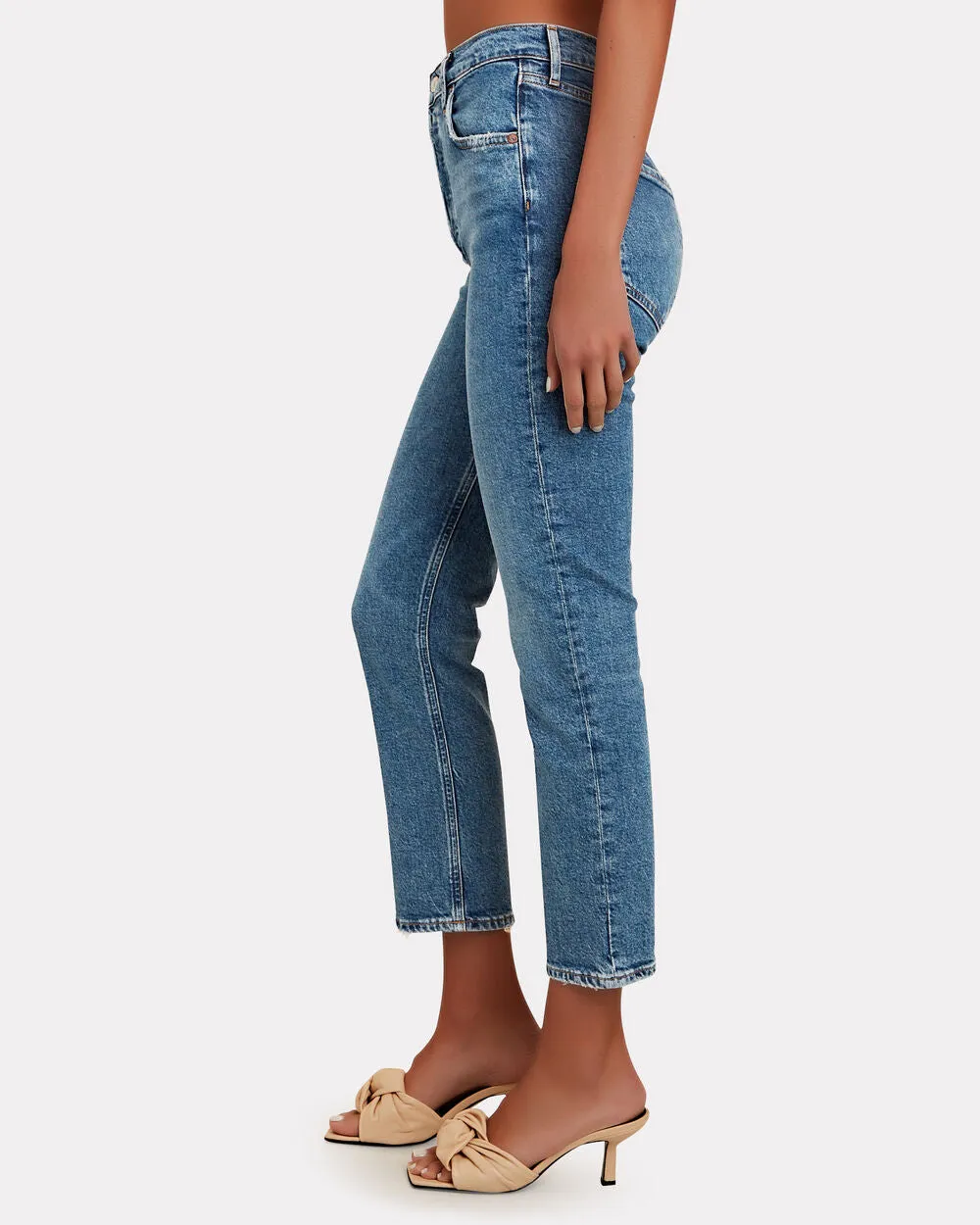 Riley High-Rise Cropped Organic Jeans sold by INTERMIX product image thumbnail 4