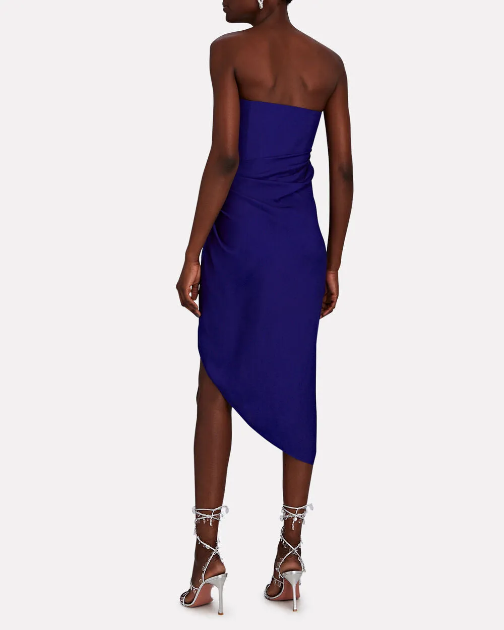 Lica Strapless Draped Silk Dress sold by INTERMIX product image thumbnail 2
