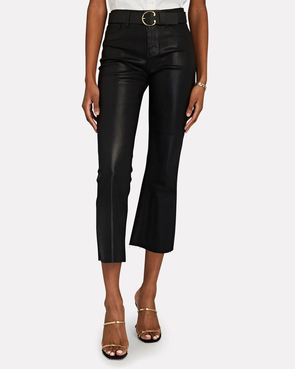 Kendra Coated Crop Boot Jeans sold by INTERMIX