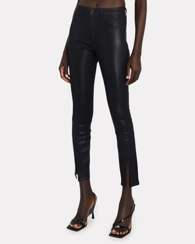 Jyothi Coated Split Cuff Skinny Jeans sold by INTERMIX