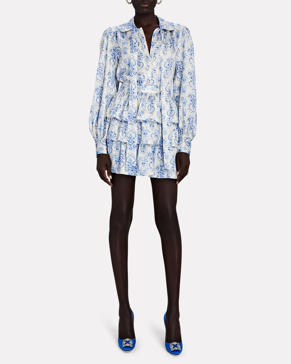 Hangisi Crystal Satin Pumps sold by INTERMIX product image thumbnail 3