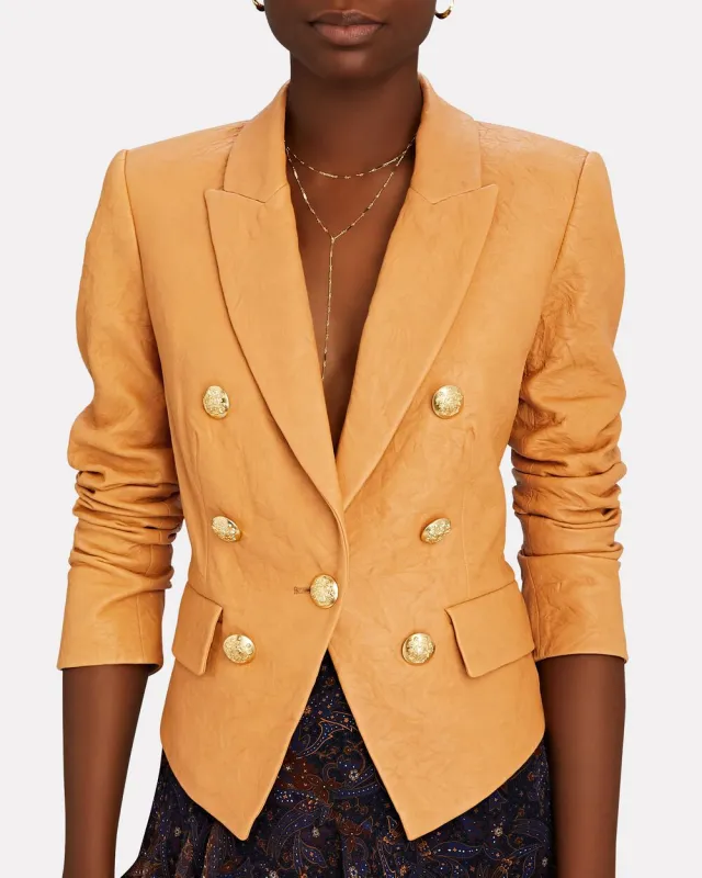 Cooke Leather Dickey Blazer sold by INTERMIX