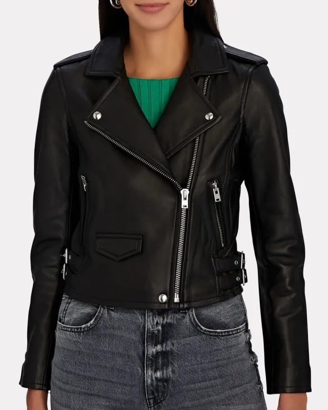 Ashville Leather Jacket sold by INTERMIX
