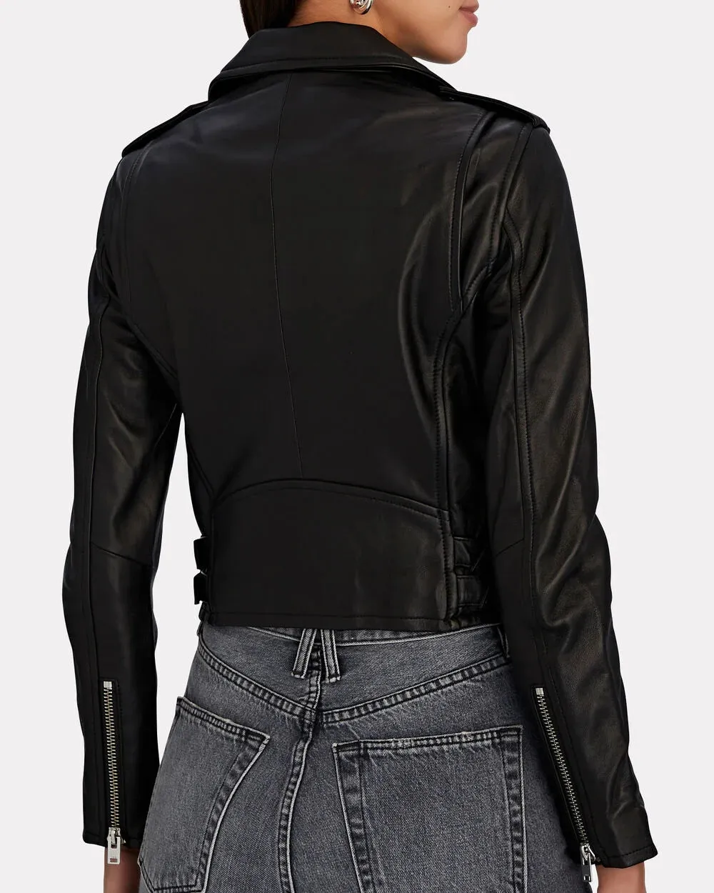 Ashville Leather Jacket sold by INTERMIX product image thumbnail 2