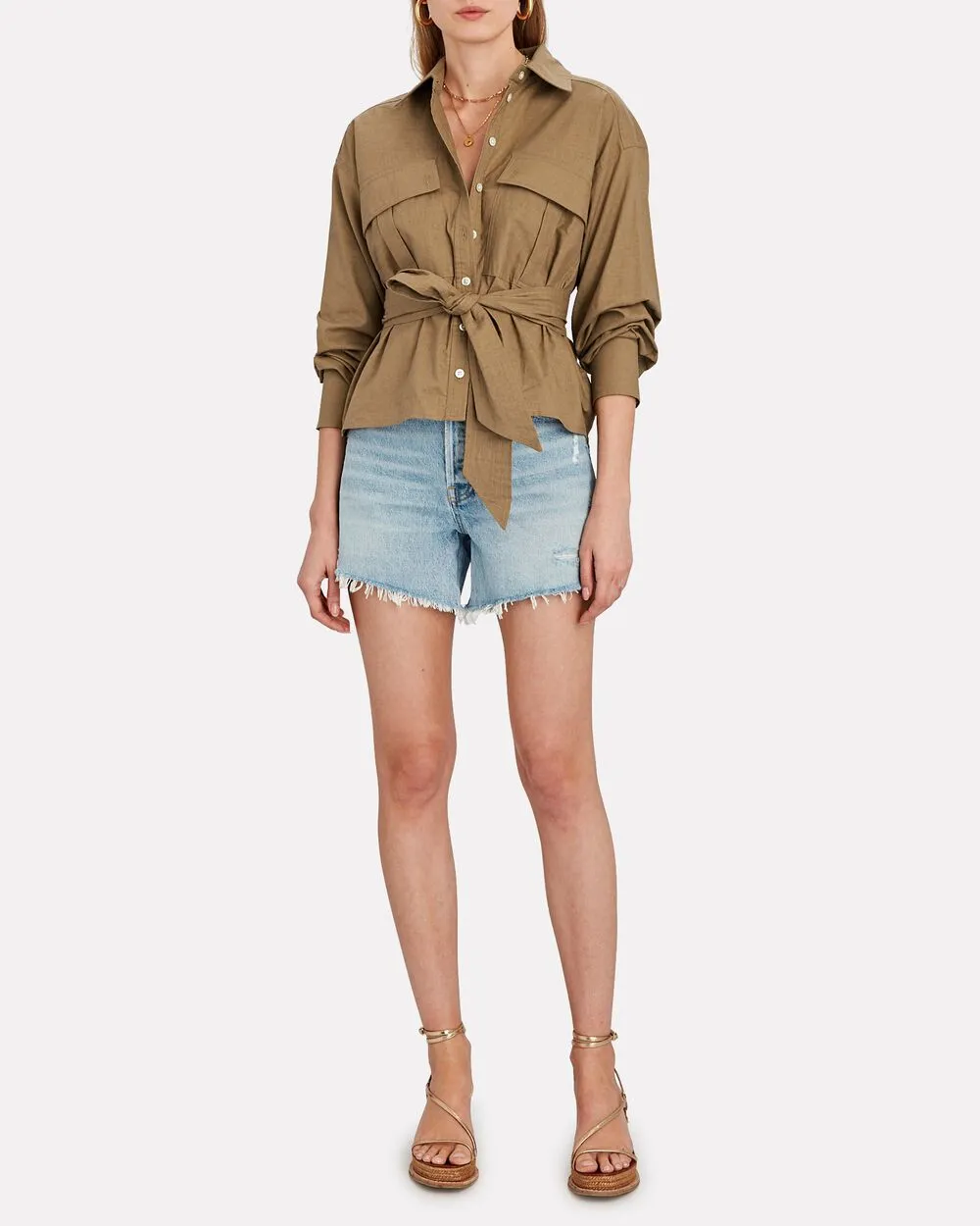 Parker Long Denim Shorts sold by INTERMIX product image thumbnail 4