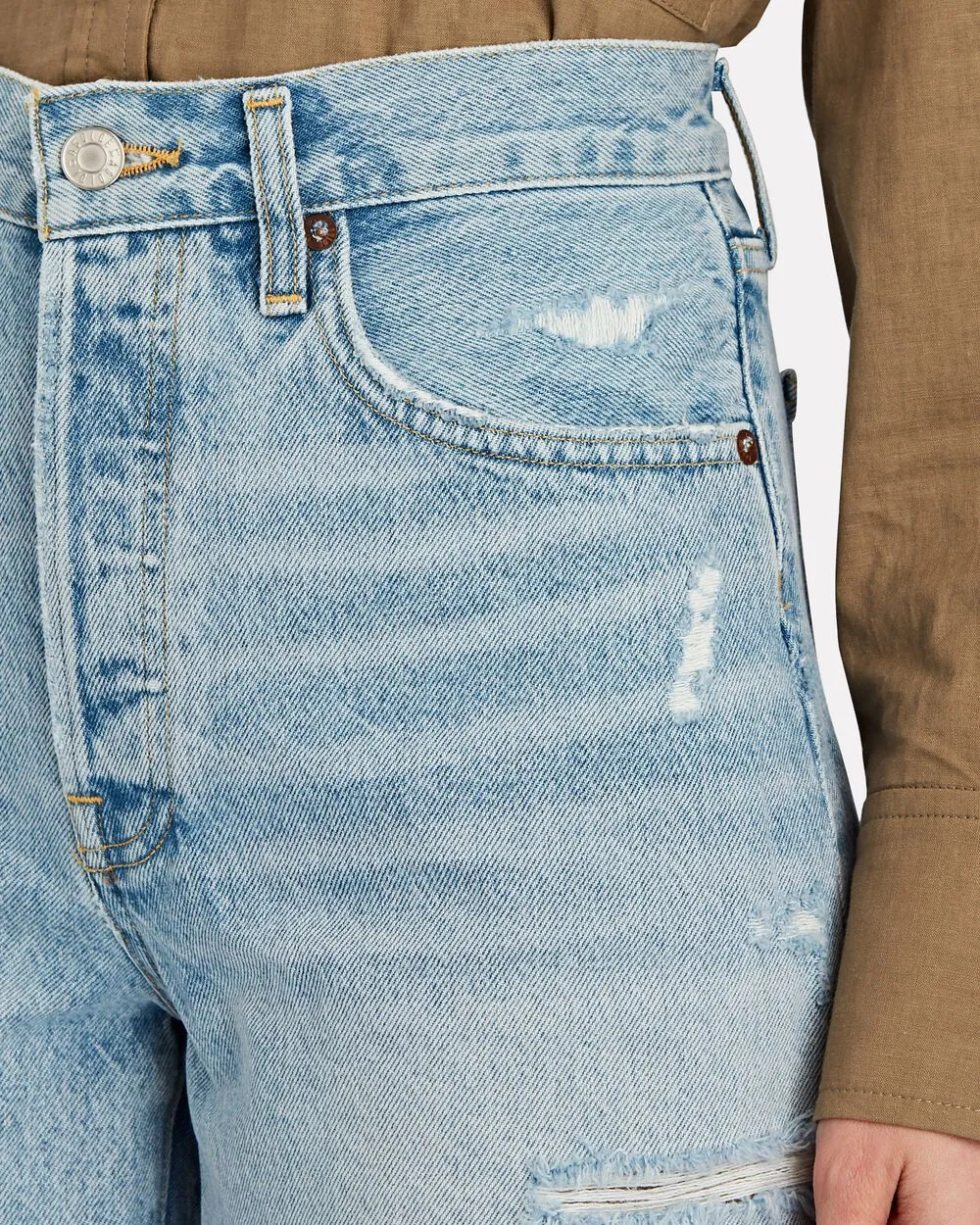 Parker Long Denim Shorts sold by INTERMIX product image thumbnail 3