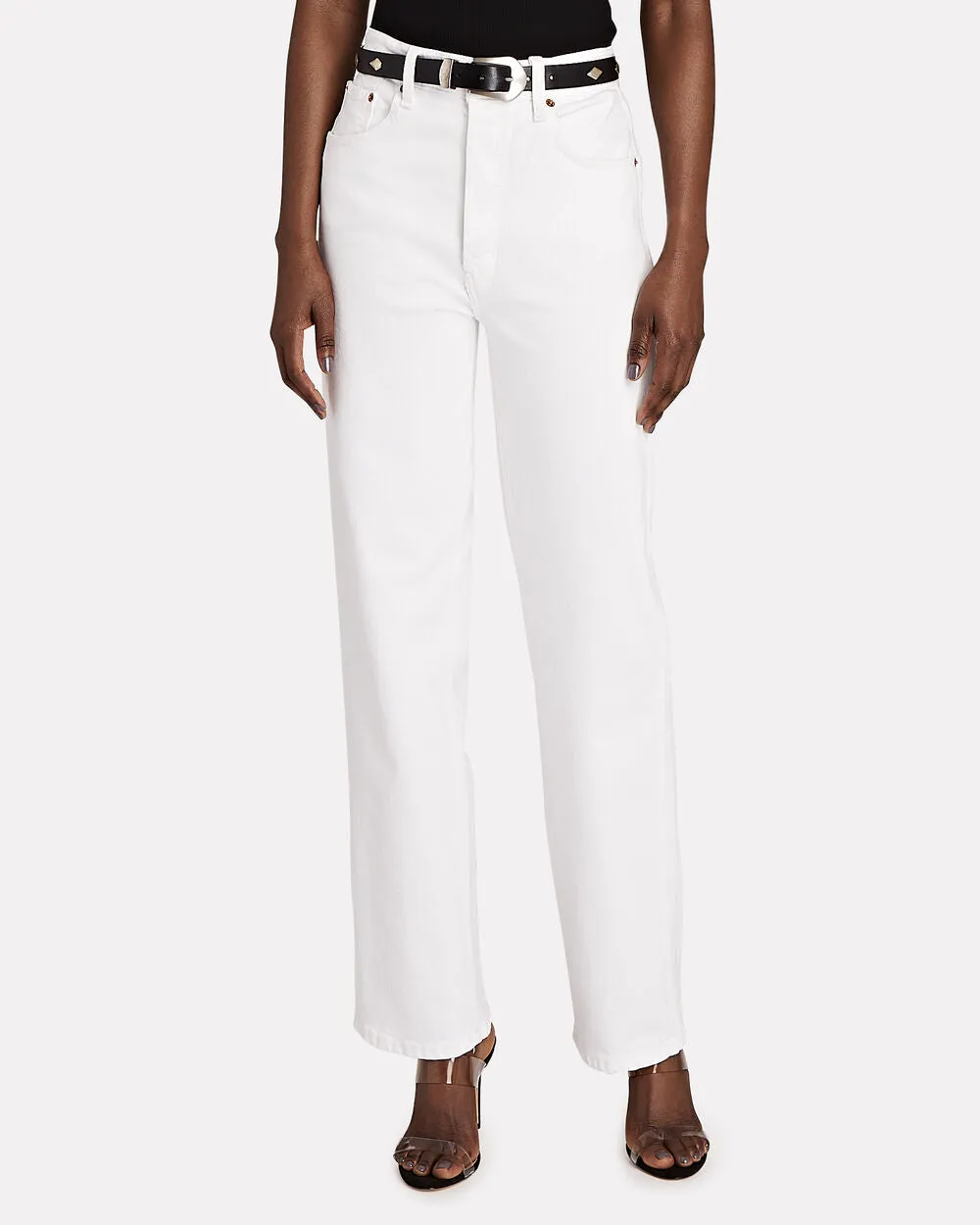 90s High-Rise Loose Straight-Leg Jeans sold by INTERMIX product image thumbnail 4