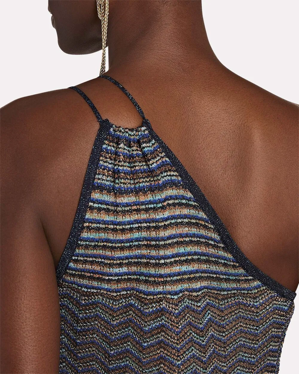 Jovana One-Shoulder Knit Midi Dress sold by INTERMIX product image thumbnail 3