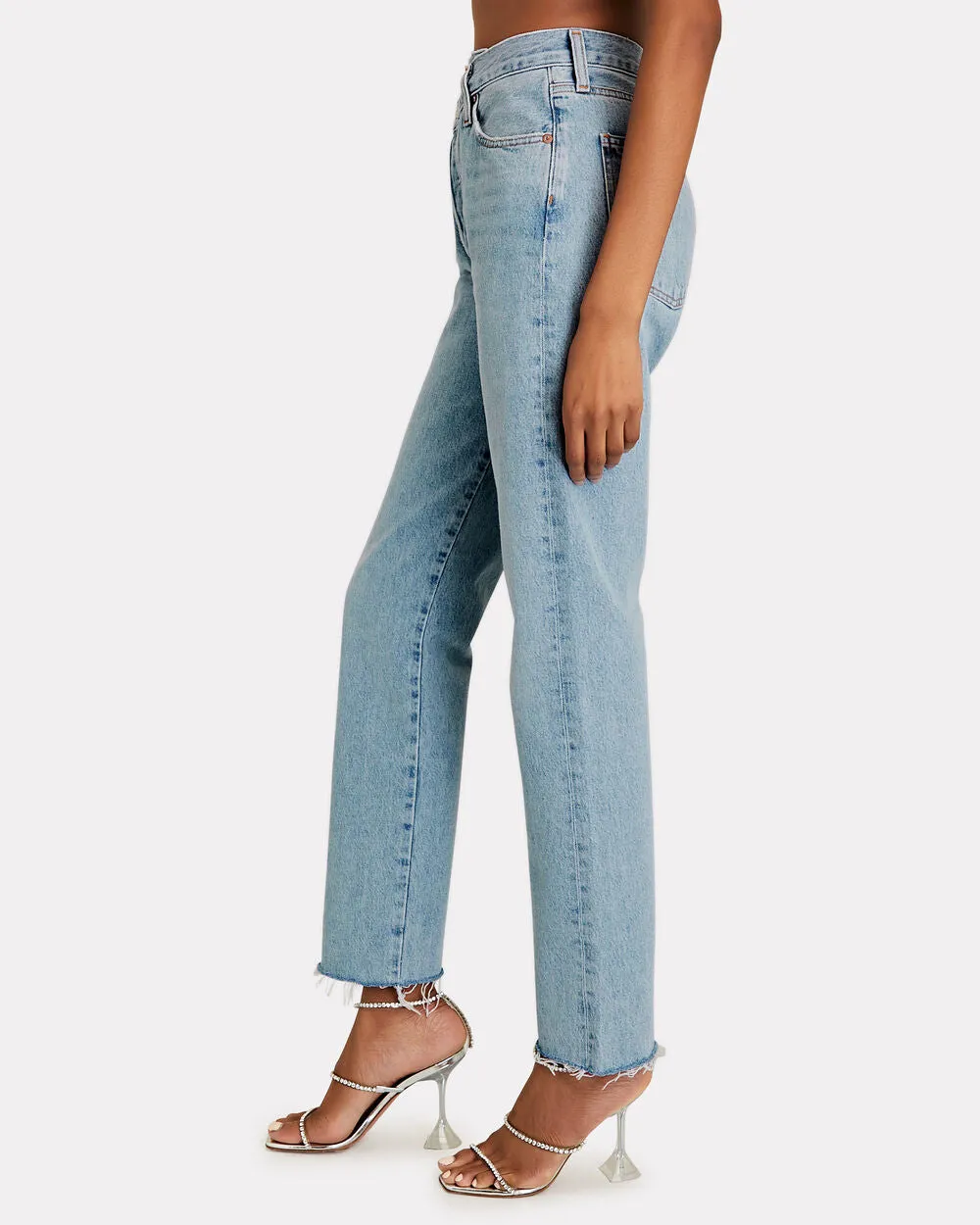 Criss Cross Straight-Leg Jeans sold by INTERMIX product image thumbnail 4
