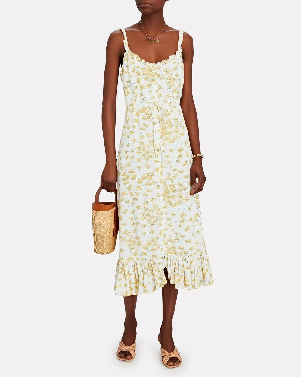 Avenue Leather Slide Sandals sold by INTERMIX product image thumbnail 4