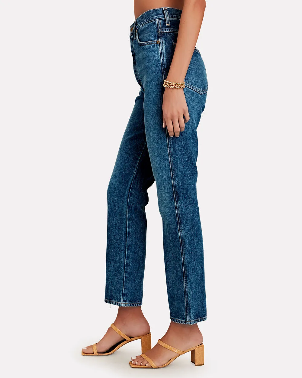Pinch Waist Kick-Flare Jeans sold by INTERMIX product image thumbnail 4