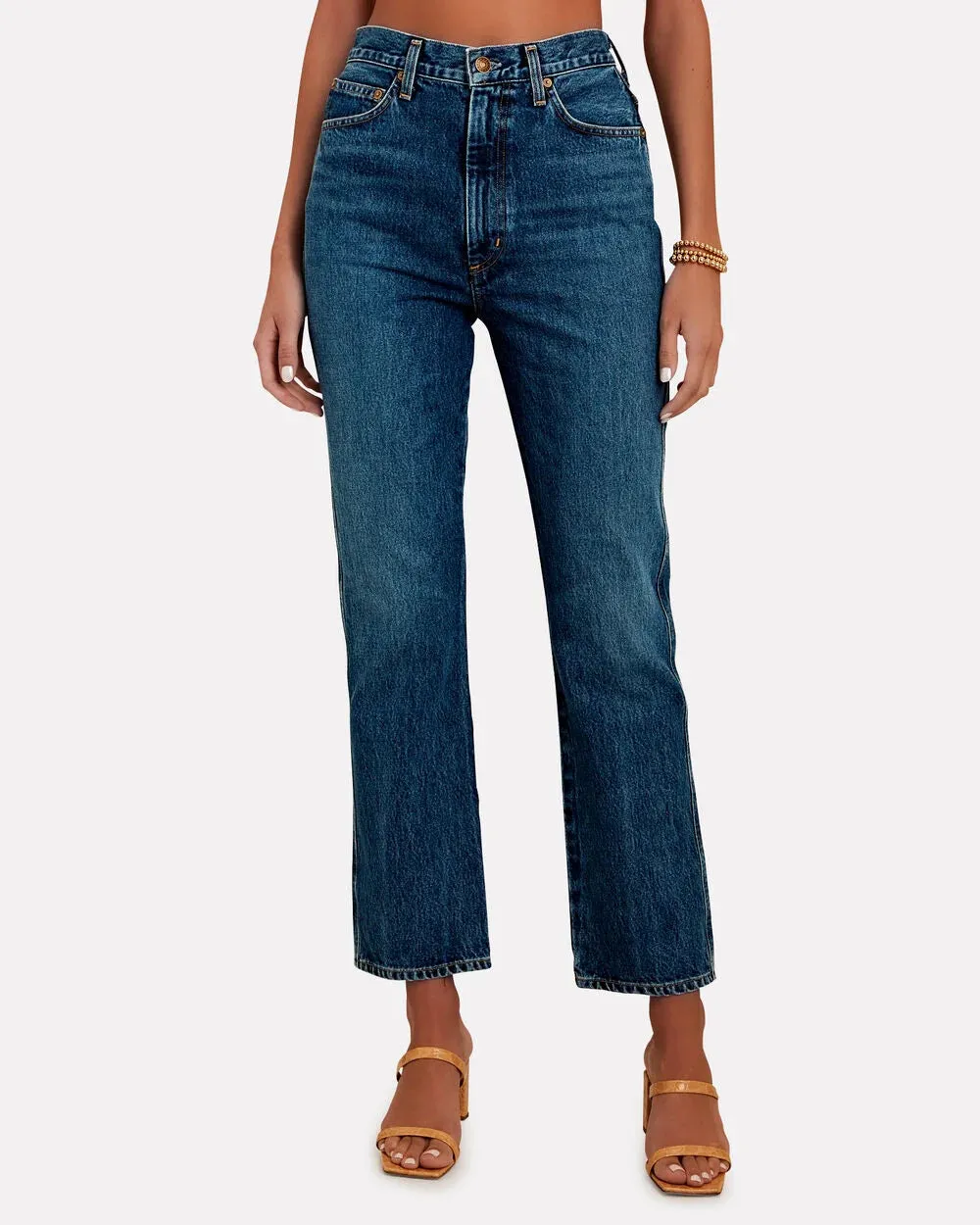 Pinch Waist Kick-Flare Jeans sold by INTERMIX