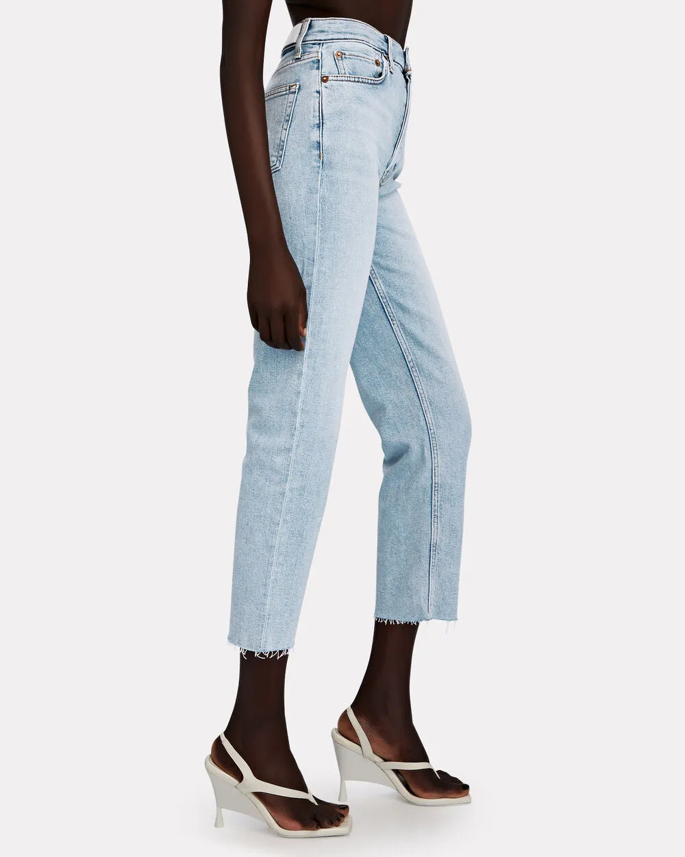 90s Crop Straight-Leg Jeans sold by INTERMIX product image thumbnail 3
