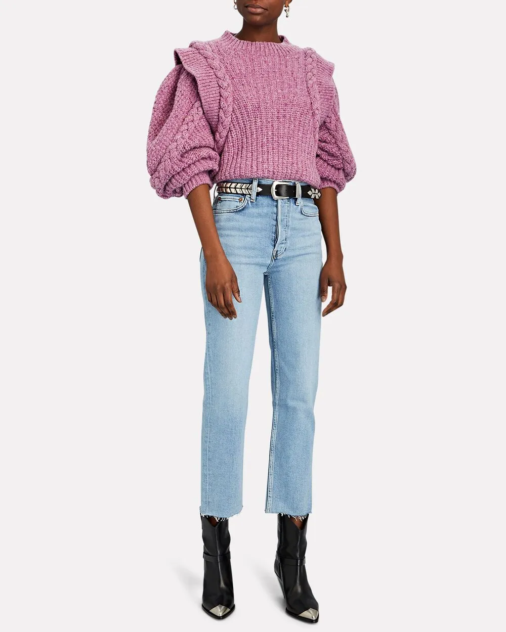 70s High-Rise Stove Pipe Jeans sold by INTERMIX product image thumbnail 4