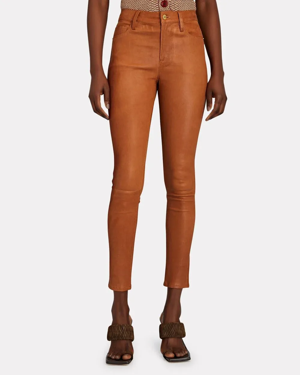 Le High Skinny Leather Pants sold by INTERMIX