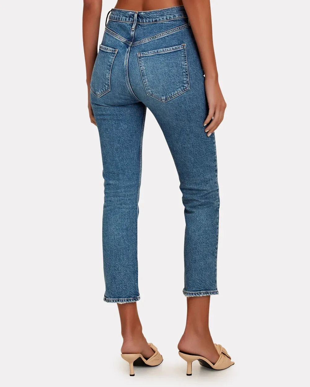 Riley High-Rise Straight Cropped Jeans sold by INTERMIX product image thumbnail 2