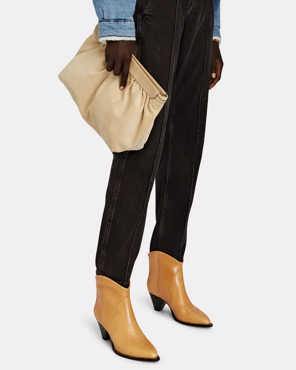 Darizo Leather Ankle Boots sold by INTERMIX