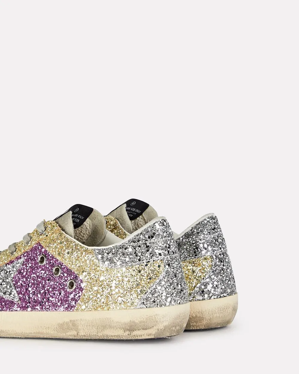 Superstar Glitter Low-Top Sneakers sold by INTERMIX product image thumbnail 3