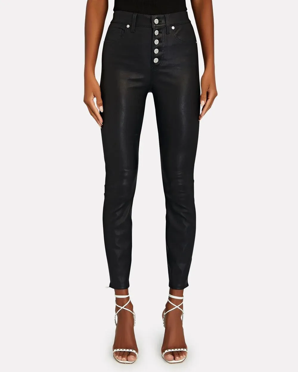 Debbie Leather Skinny Pants sold by INTERMIX