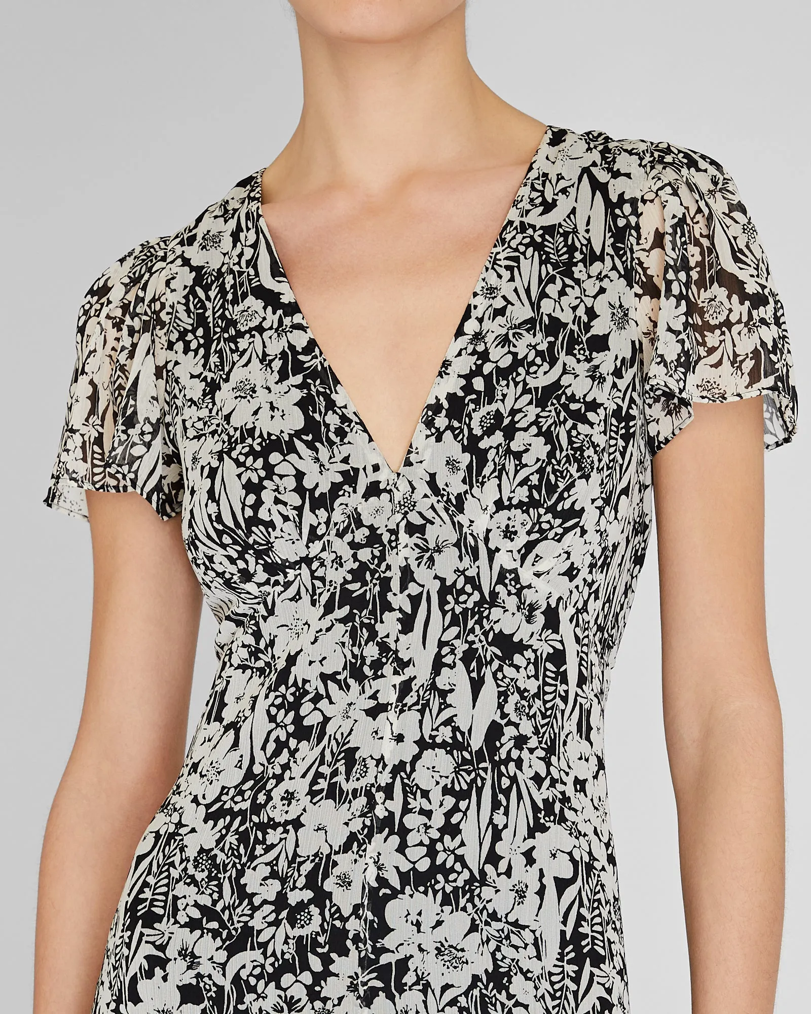 Flutter Sleeve Midi Dress sold by INTERMIX product image thumbnail 2