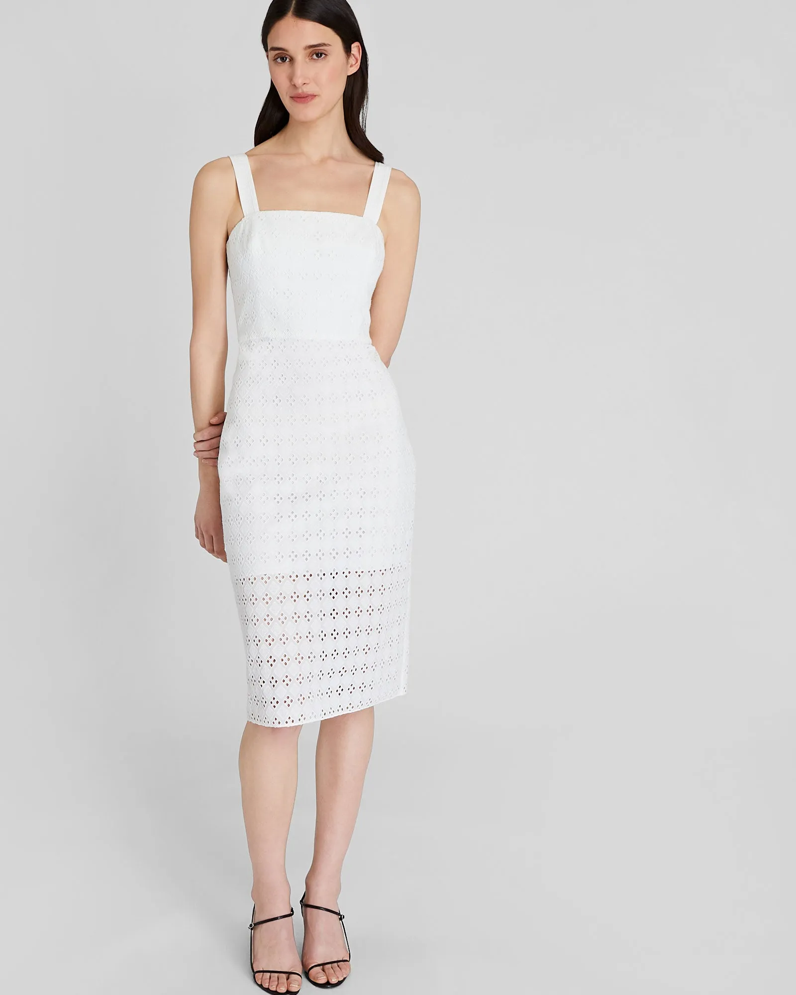Eyelet Midi Dress sold by INTERMIX