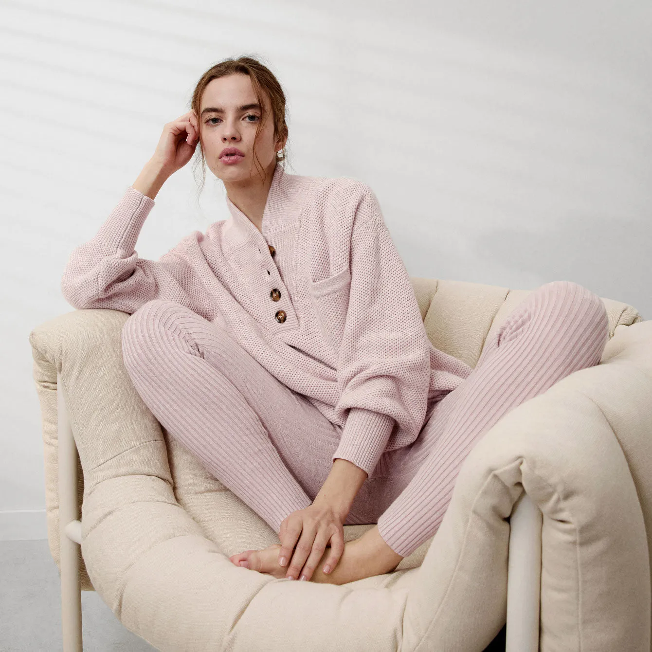 Cottonsilk™ Pocket Henley sold by INTERMIX product image thumbnail 5