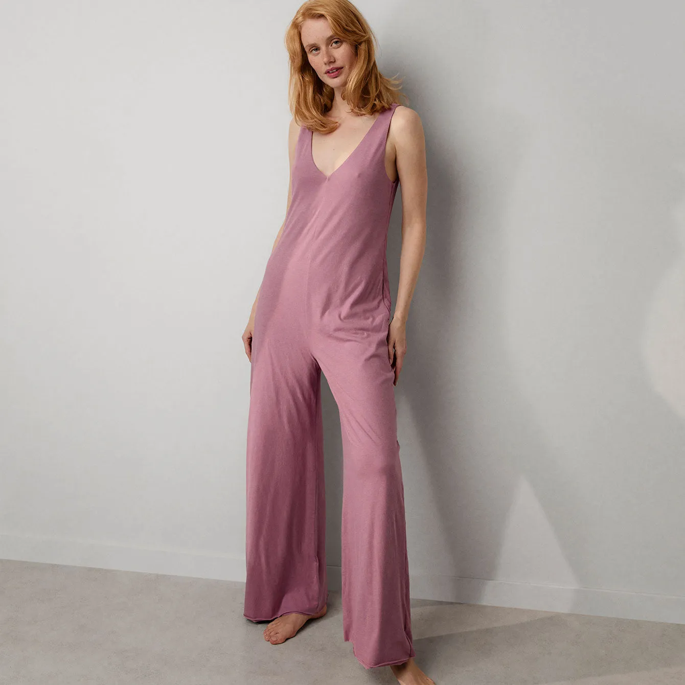 Organic Pima Double V Jumpsuit sold by INTERMIX product image thumbnail 5