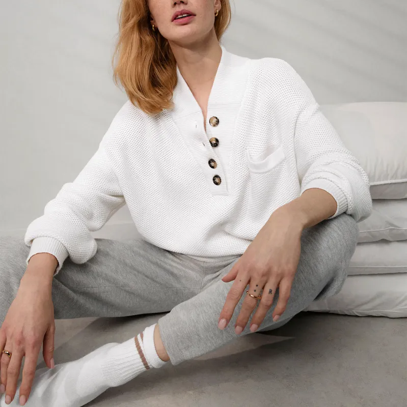 Cottonsilk™ Pocket Henley sold by INTERMIX