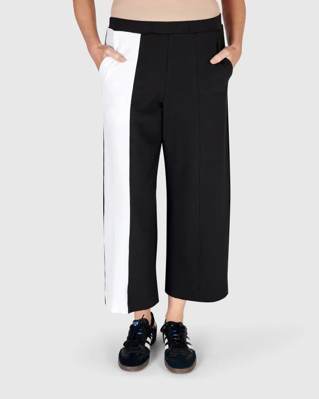 Olivia Lounge Pants, Black/White sold by INTERMIX