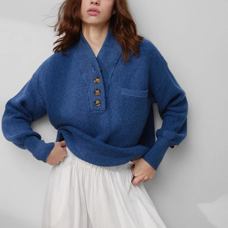 Cottonsilk™ Pocket Henley sold by INTERMIX