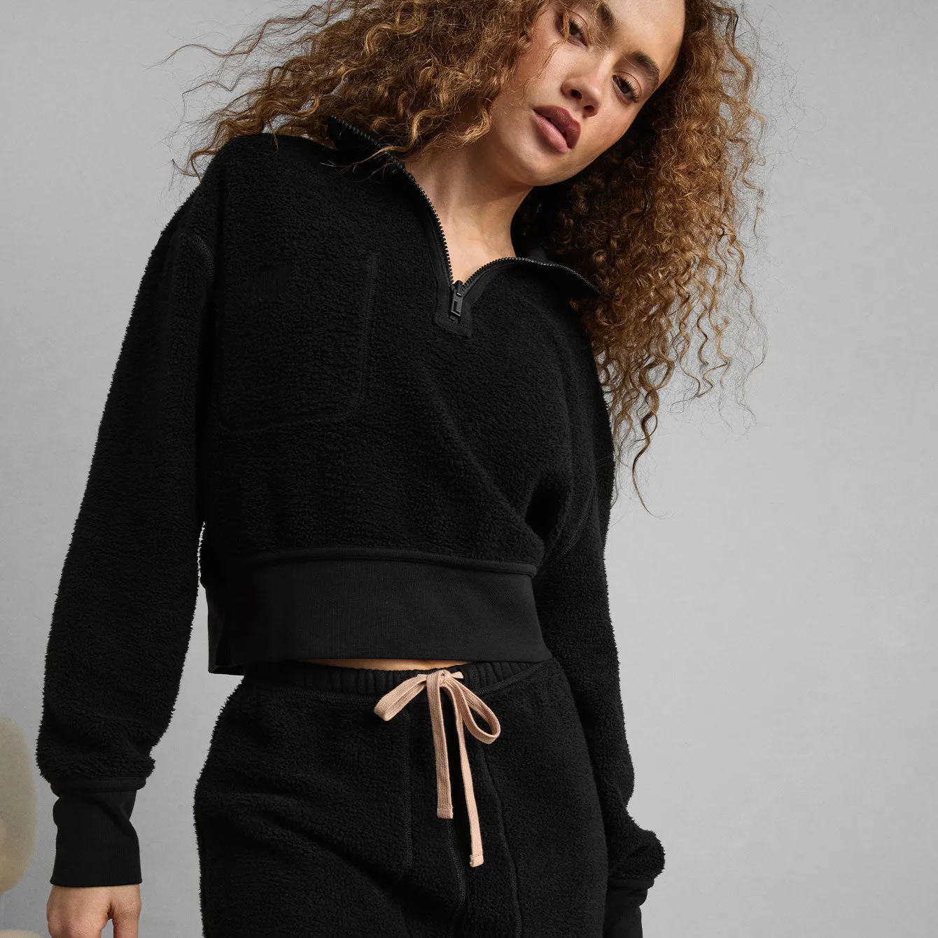 Silksweats™ Midweight Reversible Half Zip sold by INTERMIX product image thumbnail 5