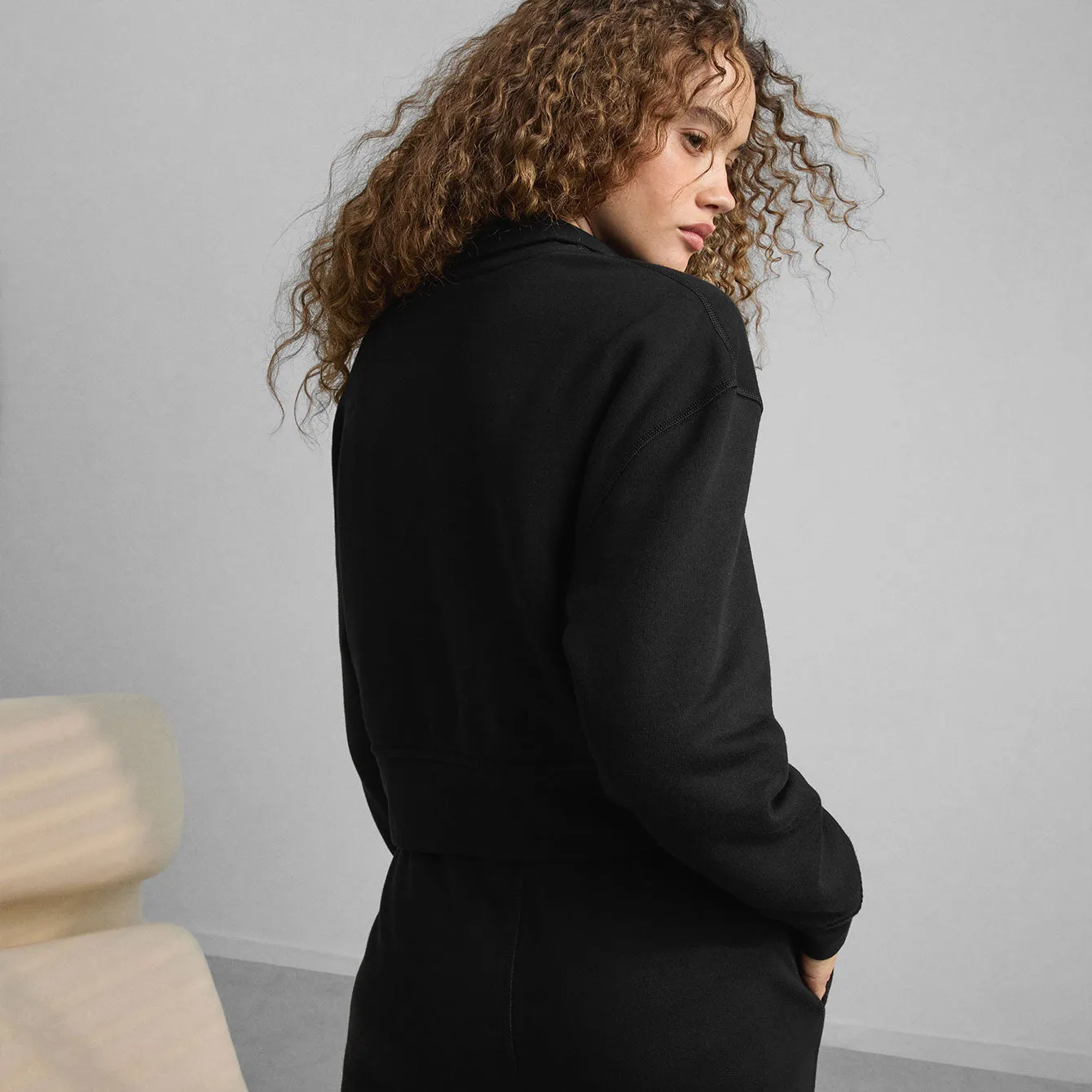 Silksweats™ Midweight Reversible Half Zip sold by INTERMIX product image thumbnail 3