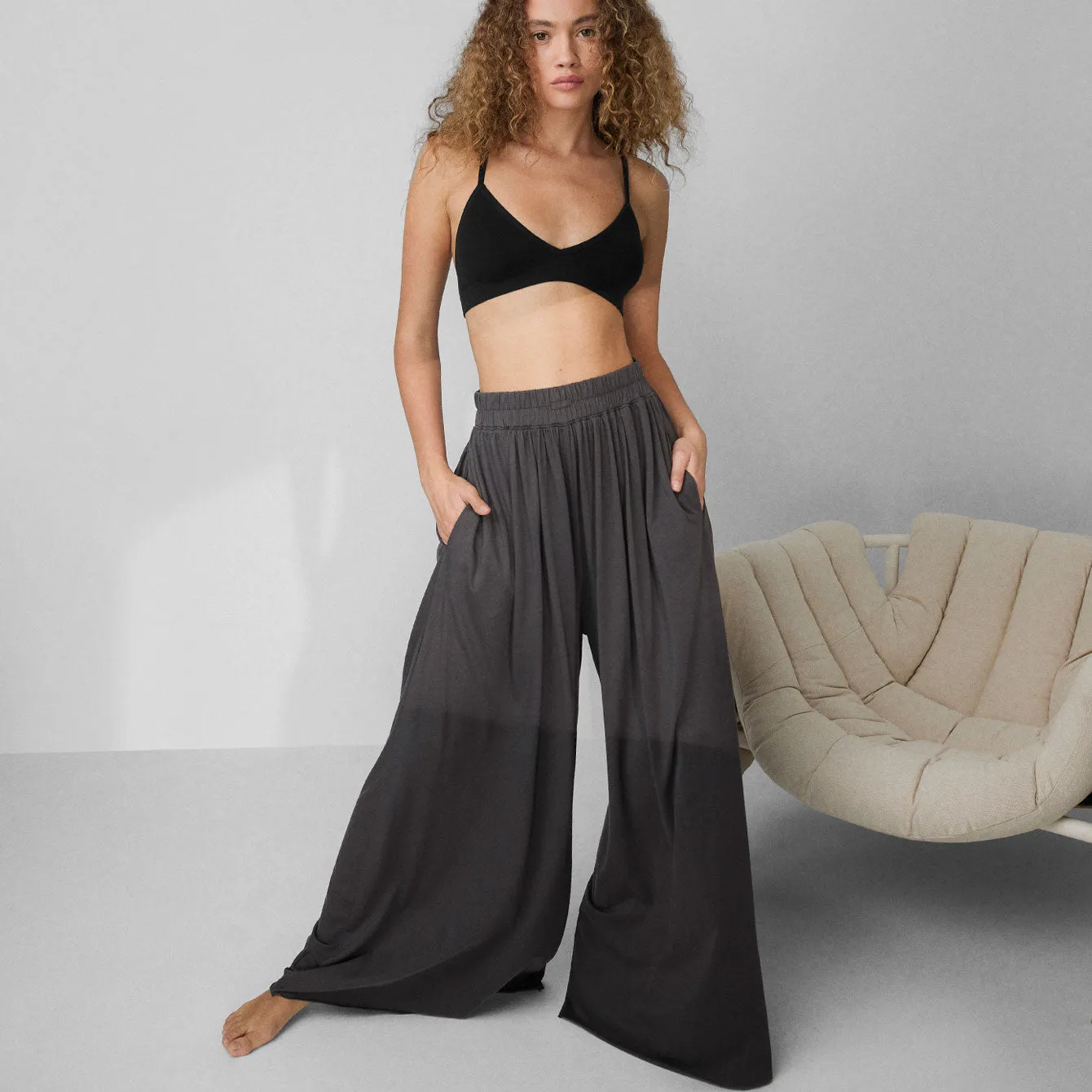Organic Pima Wide Leg Pant sold by INTERMIX