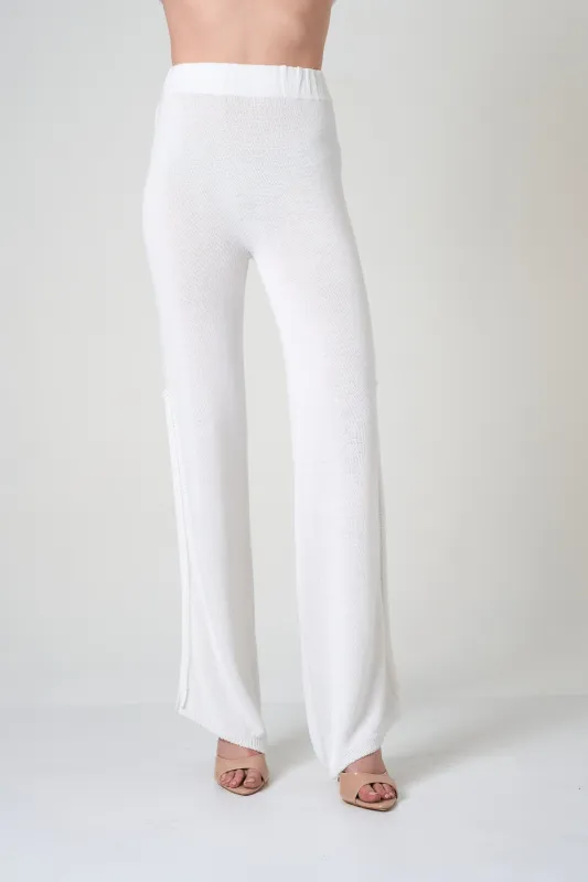 Flared Pants in Off White made by INTERMIX