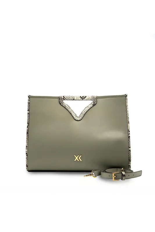 Eloise Tote in Gray made by INTERMIX