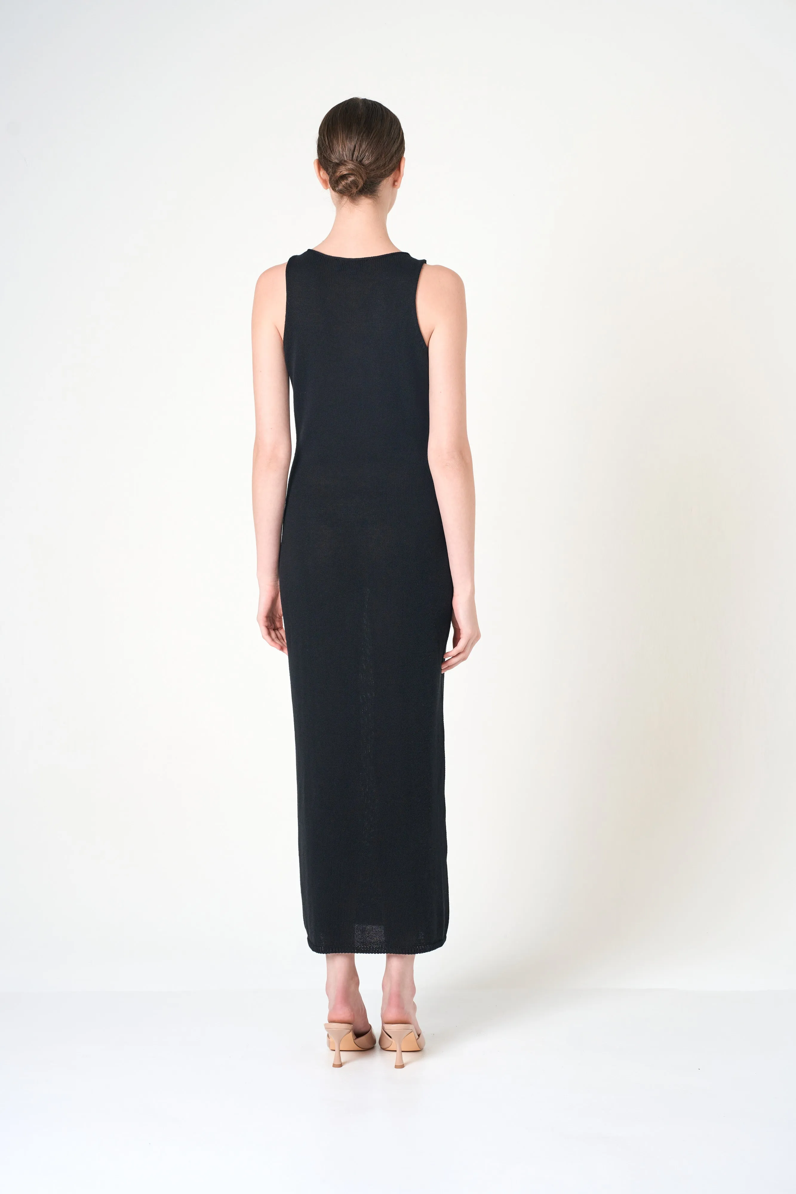 Midi Dress in Black sold by INTERMIX product image thumbnail 2