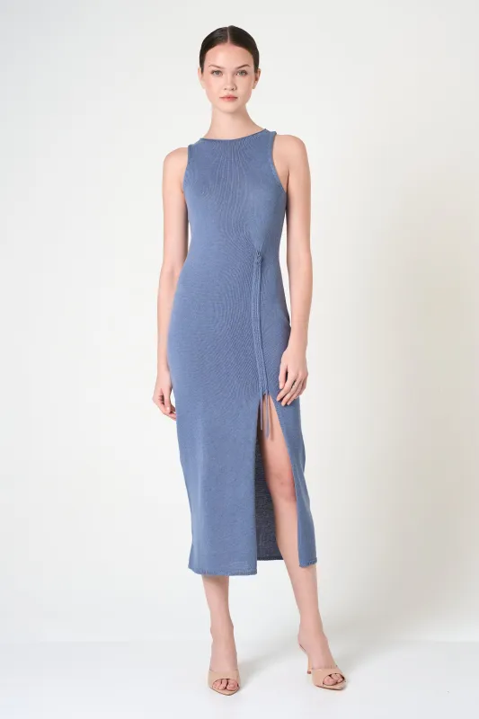 Midi Dress in Denim made by INTERMIX