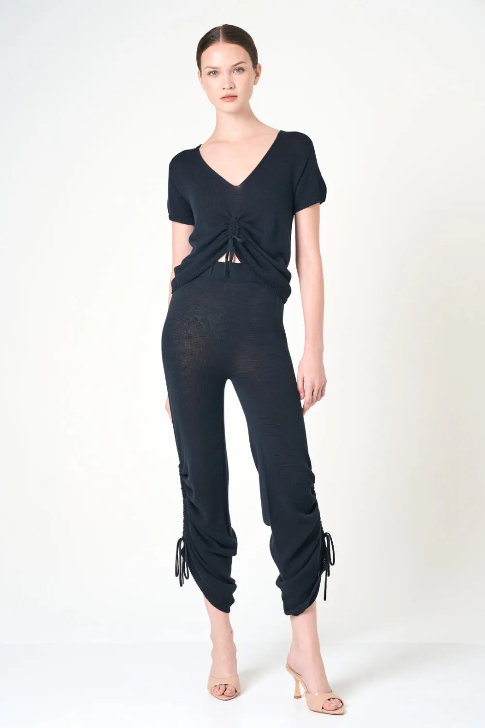 Short Sleeve Top in Black sold by INTERMIX product image thumbnail 5