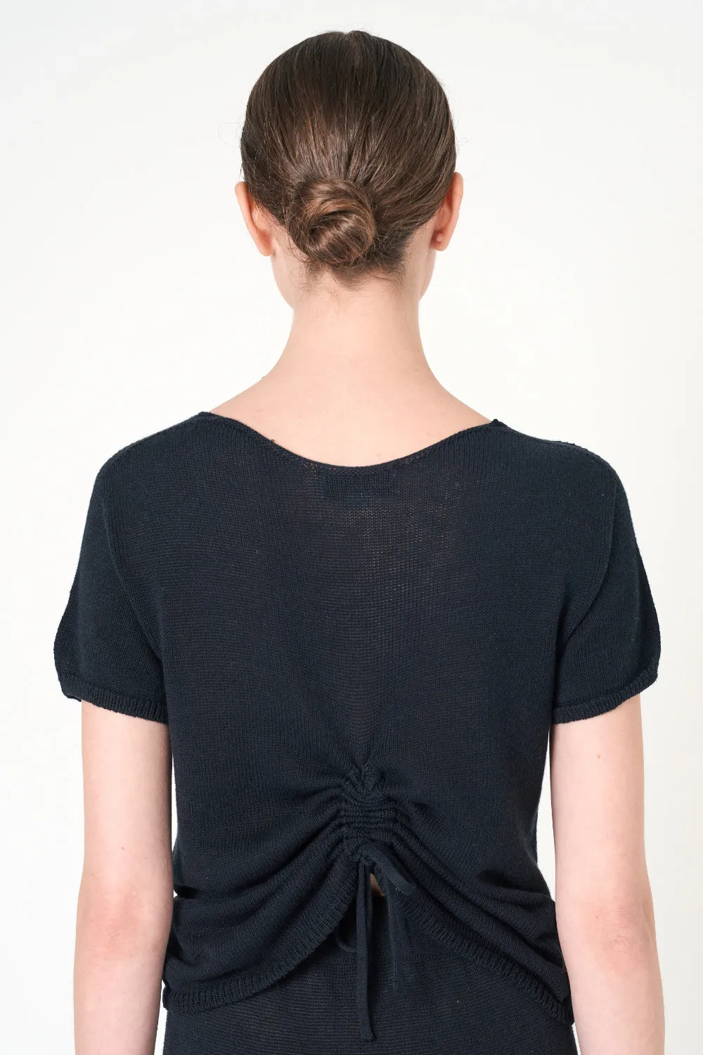 Short Sleeve Top in Black sold by INTERMIX product image thumbnail 2