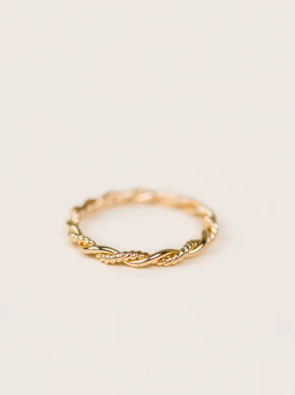 Braided Twist Ring made by INTERMIX