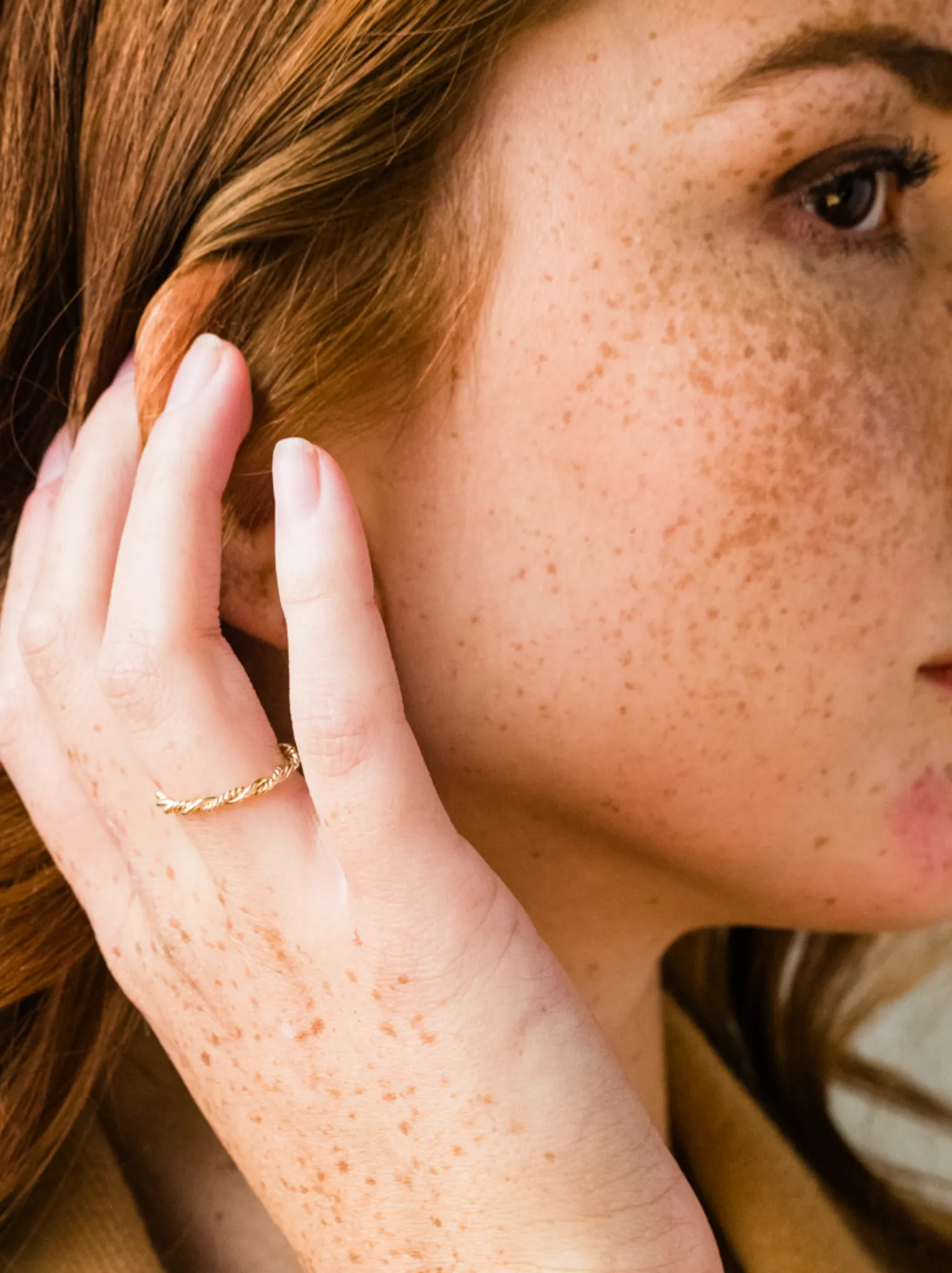 Braided Twist Ring sold by INTERMIX product image thumbnail 2